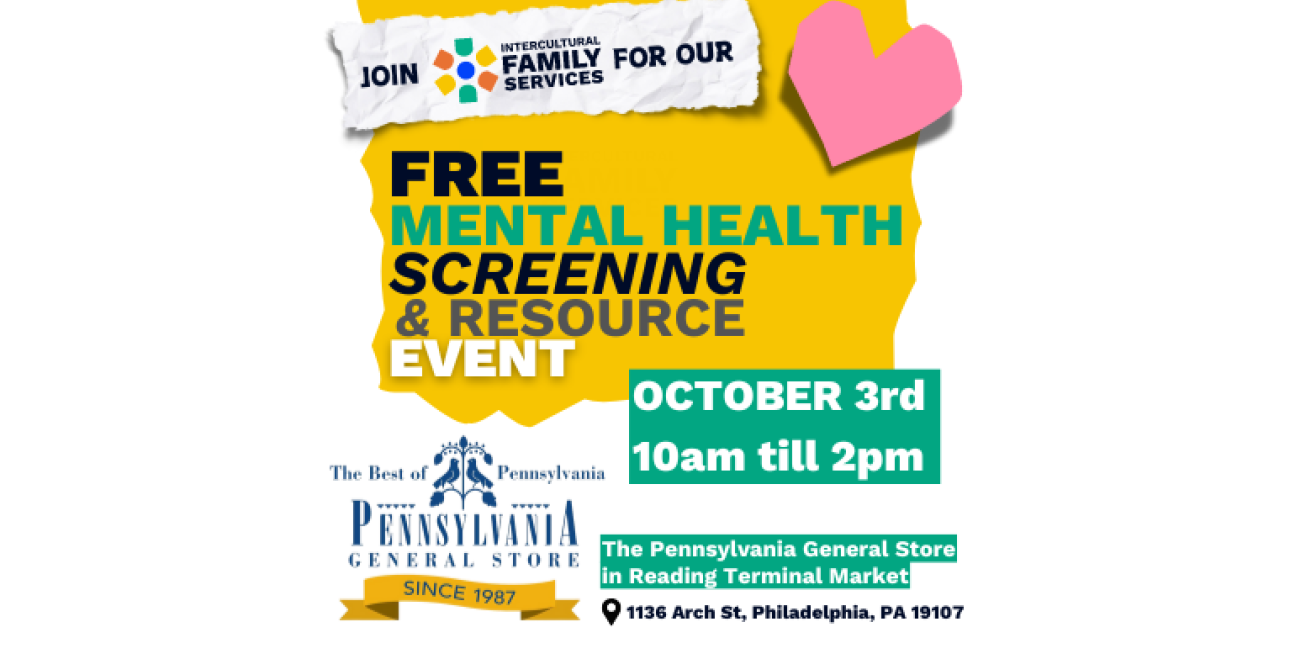 Mental Health Screening at Reading Terminal Market Intercultural